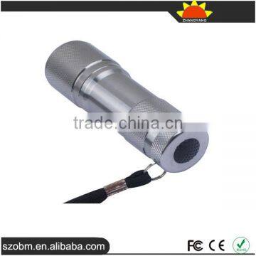 Mini Protable UV Light 365-370nm 9 LED Flashlight Torch photo-3