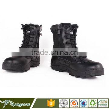 Wholesale Black Military Pilot Rubber Combat Boots Men photo-4
