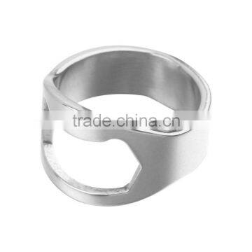 2PCs Stainless Steel Finger Ring Ring-Shape Beer Bottle Opener for Beer Bar Tool photo-6