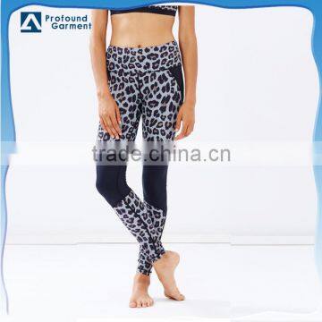 Sports Women Jungle Fever Splice Workout Gym Yoga Leggings