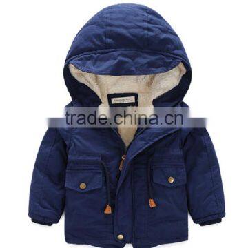 Pure Colour Kids Winter Jackets for Boy Baby Outwear Children Thick Winter Warm Coat photo-2
