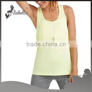 Mesh Panel Athletic Yoga Tank Top Stringer Tank Top photo-3