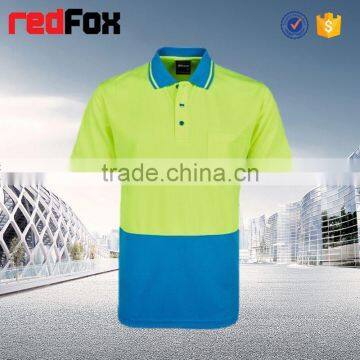 Cotton Blank T-shirts Children Yellow Short-sleeved Sport Warning Security T-shirt Roadway Safety T-shirt photo-2