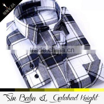 Professionally Offer Casual Plaid Stretch Cotton Latest Shirt Designs for Men 2013 photo-4