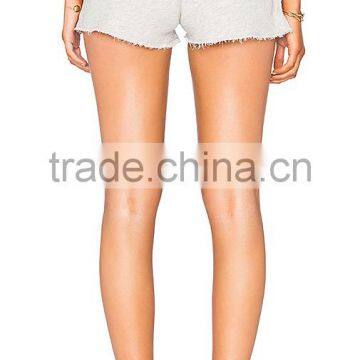 MGOO New Summer Slim Fit Gym Wear Athletic Shorts Women Hot Sexy Girls Short Pants With Raw Cut Hems photo-5