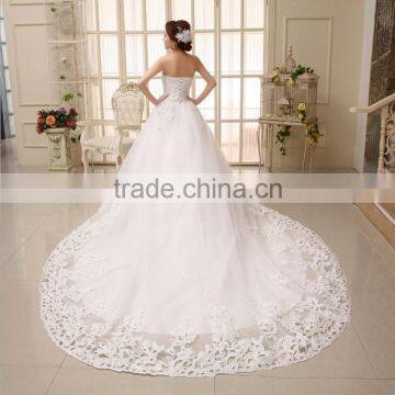 Wholesale Bridal Wedding Dress 2016 New Korean Version Sweet Elegant Princess Tail Wedding photo-5