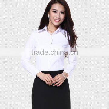 2015 Womens Latest Design Stripe Uniform Shirts photo-2