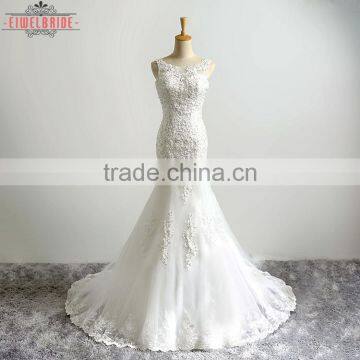 Long Floor-length white Wedding Dress Mermaid