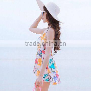 Custom Korean Style Summer Women Colorful Beach Cover Up Swimwear Sexy Swimsuit photo-5