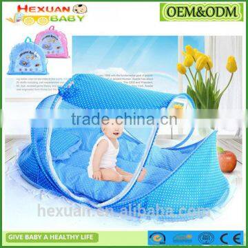 4pcs/Set Baby Crib Sets Portable Folding Type Comfortable Infant Pad with Sealed Mosquito Net Baby Mosquito Net Baby Bedding