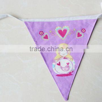 fabric printed bunting flag