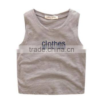 Wholesale Summer Sleeveless Cotton Boys Casual Children Tops photo-3