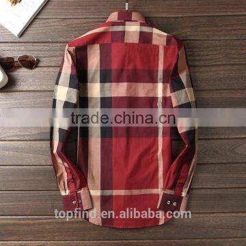 Fancy Red and Black Big Check Men Casual Shirt Embroidery Design photo-2
