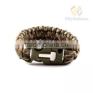 Outdoor Survival Bracelet Paracord, Handmade Bracelet For Men Women Fashion Stout Plastic Buckle PC6014-1 photo-5