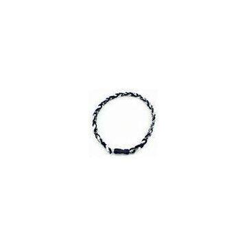 Braided Tornado Titanium Sports Ion Necklace  BJB-BN001