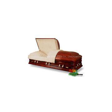 China Good Quality Solid Wood Casket Wood Coffin photo-3