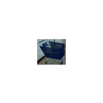 Shopping cart for supermarkets