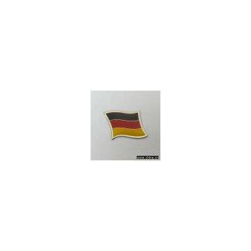 Flag pin badge