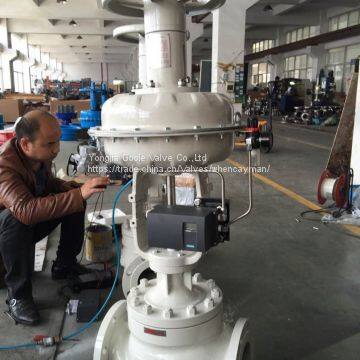 Diaphragm Type Pneumatic Globe Control Valve With Top Handwheel photo-4