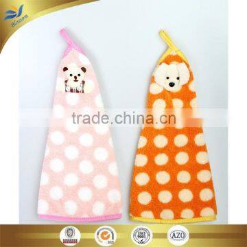 Polyester and Polyamide Microfiber Hand Towel Fan-shaped Towel With Ties Using Forkitchen Cleaning photo-6