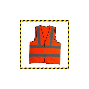 high visibility road construction safety reflective vest