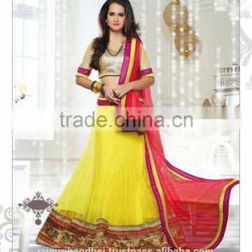 Designer Net fabric Lehenga Choli 2015