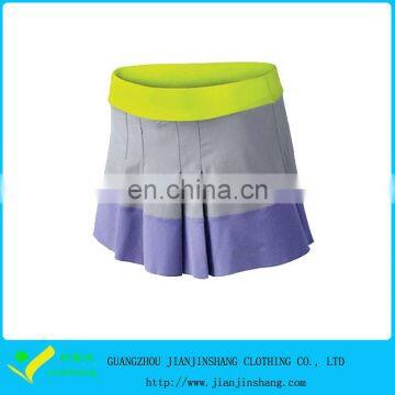 2016 Arrival Color Combination Pleats Skirts With Custom Designed