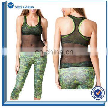 2015 Latest Design Women Stripes yoga Pants sports legging ladies tights