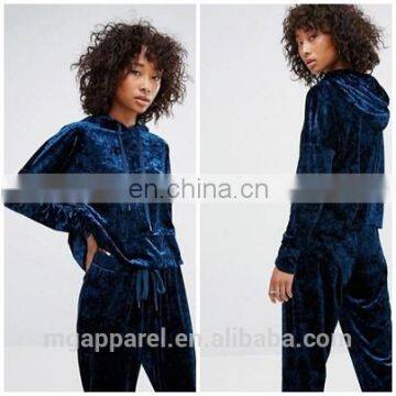 OEM wholesale women hoodies oversized velvet sweater