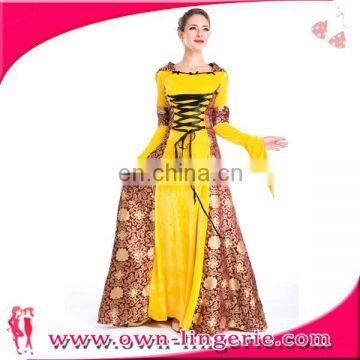 wholesale China Supplier Medieval Costume Adult Sexy Halloween Costume long Fancy Dress Costume