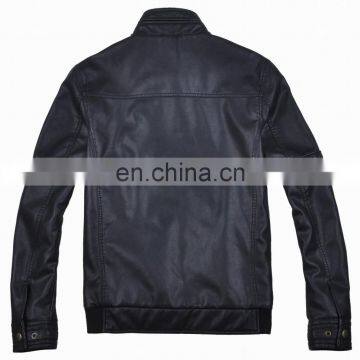 Mens Top Grade Fashion Soft Handsome Lastest Design Leather Jacket photo-3