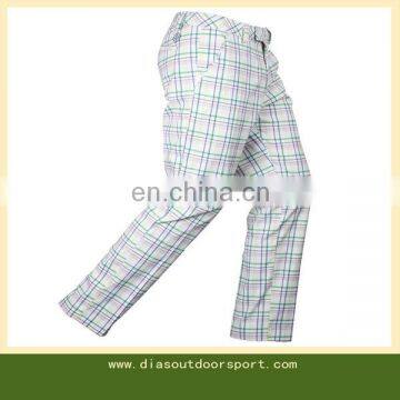 Outdoor sports mens plaid golf pants