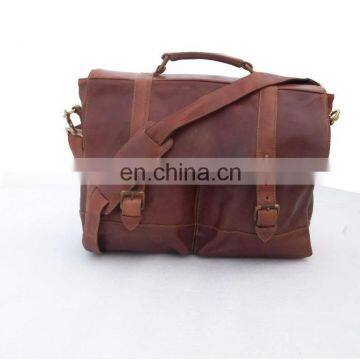 Leather messenger laptop shoulder bags