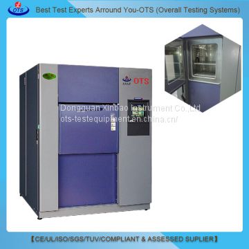 Air to Air Impact Testing Equipment Hot and Cold Temperature Rapid Change Thermal Shock Test Chamber