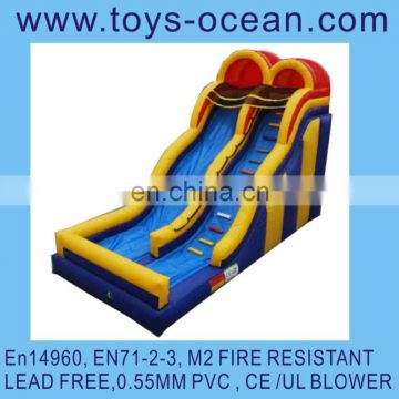 2016 Giant inflatable slide water slide,large slides for kids,outdoor inflatable castle with good price