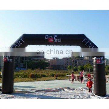 black inflatable promotional digital printing arch/event arch/advertising arch/display arch /inflatable arch door