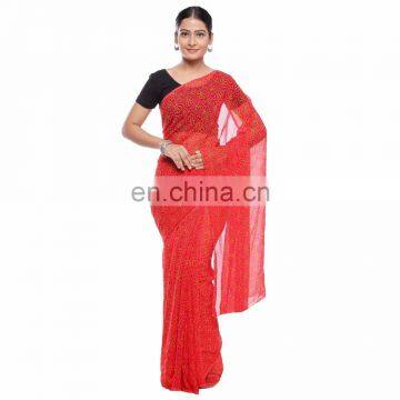 Soundarya latest design faux Georgette printed casual saree for women