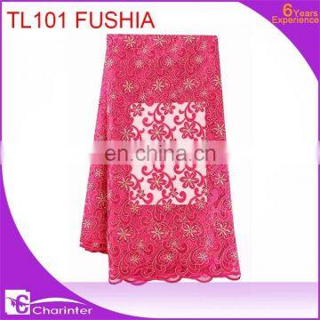 free shipping nigerian lace fashion design tulle lace fabric bridal lace fabric wholesale