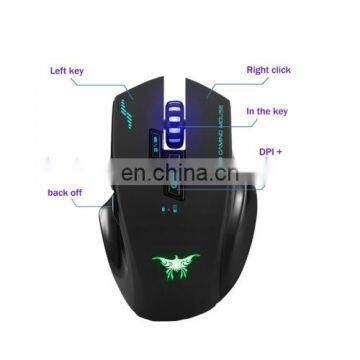 Dropshipping Combatwing W100 Rechargeable 2.4G Wireless Wired Gaming Mouse Optical Mice With 4 Adjustable DPI Levels & 8 Buttons photo-5