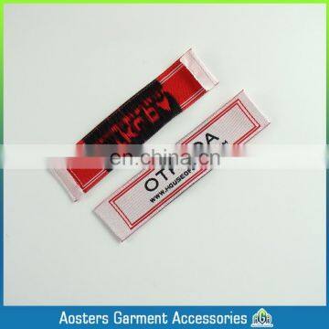 custom loop fold mailing brand woven labels