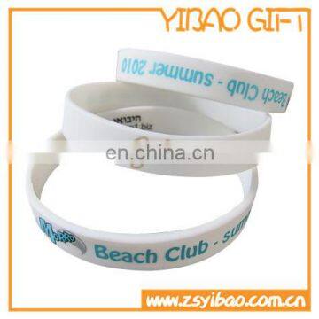 Custom silicone wristband without logo with high quality