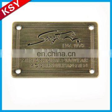 Custom Metal Garment Clothing Labels With Engraved Logo photo-5