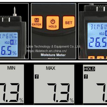 LM161 Handheld Digital Wood Moisture Meter With Integrated Probe photo-5