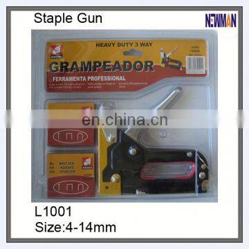 4-14mm double blister card medium crown staple gun