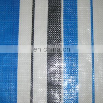 Tent material, waterproof outdoor plastic cover, blue -whitepoly tarp, pe tarpaulin