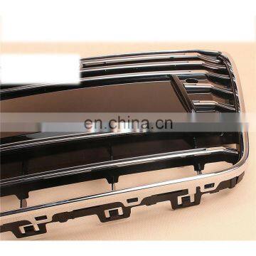 Bumper S5 Decal Bright Black Chrome Radiator Grill Grille Fit 2013-16 for Audi A5 S5