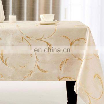 Fashion Gold embroidered design table cloth cotton