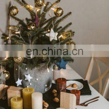 Hot Selling Big Felt Basket With Stars and Pompoms for Wholesale photo-4