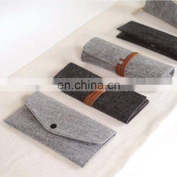 Hot selling fabric pencil pouch felt supplier colours pen bag