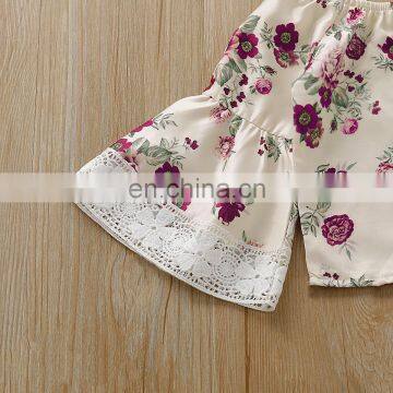 Bell Sleeve Top And Demin Pant Little Girl Outfit Sets Girls Fall Clothing photo-5